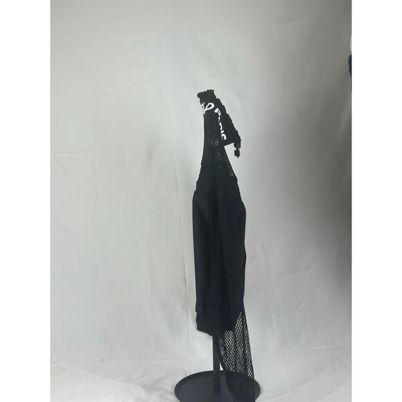 Karl Lagerfeld Paris Women’s Logo Mesh Track Jacket XS Black | Designer Zip - Picture 4 of 4